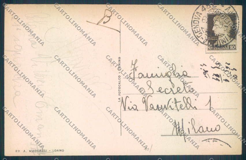 Savona Loano cartolina ZQ0718 – retro