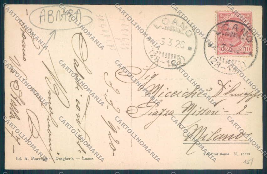 Savona Loano ABRASA cartolina ZQ0726 – retro