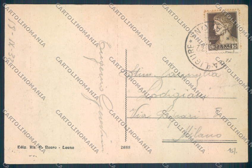 Savona Loano Barca cartolina ZQ0734 – retro
