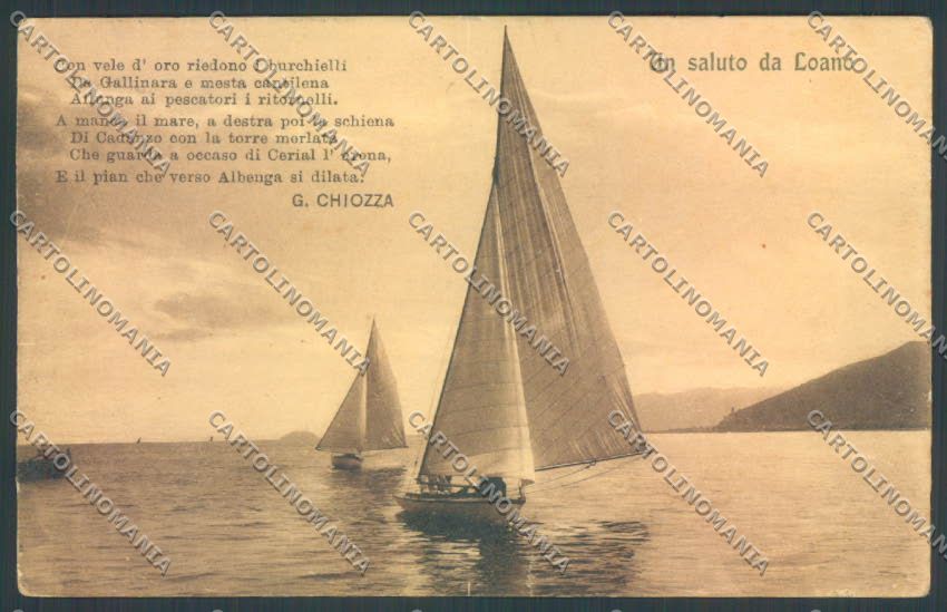Savona Loano Barca cartolina ZQ0746 – fronte