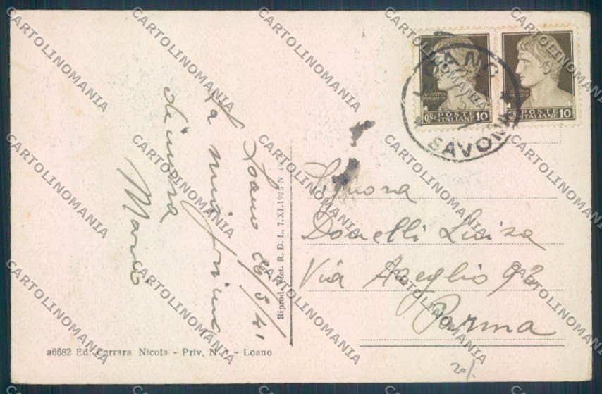 Savona Loano cartolina ZQ0752 – retro