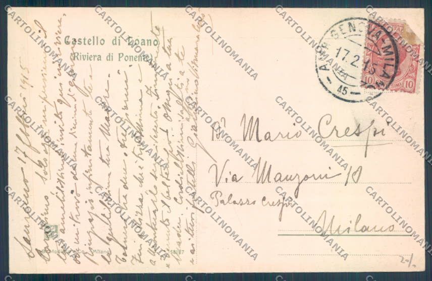 Savona Loano cartolina ZQ0754 – retro