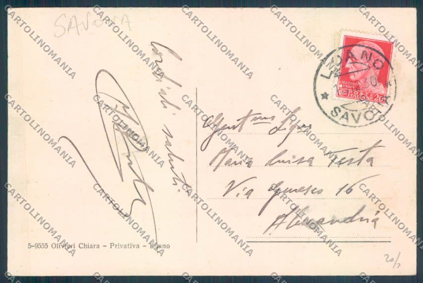 Savona Loano cartolina ZQ0757 – retro