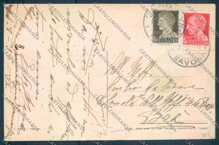 Savona Loano Barca cartolina ZQ0762 – retro