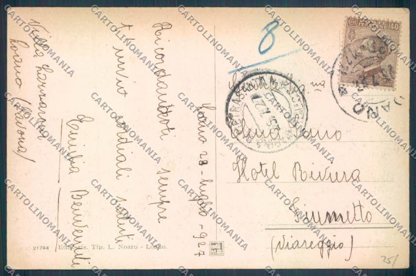 Savona Loano Barca cartolina ZQ0764 – retro