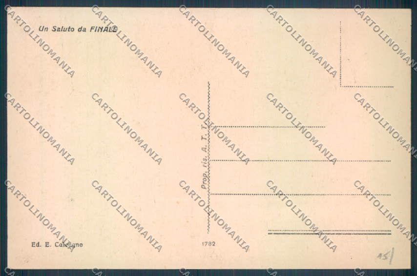 Savona Finale Ligure cartolina ZQ0810 – retro