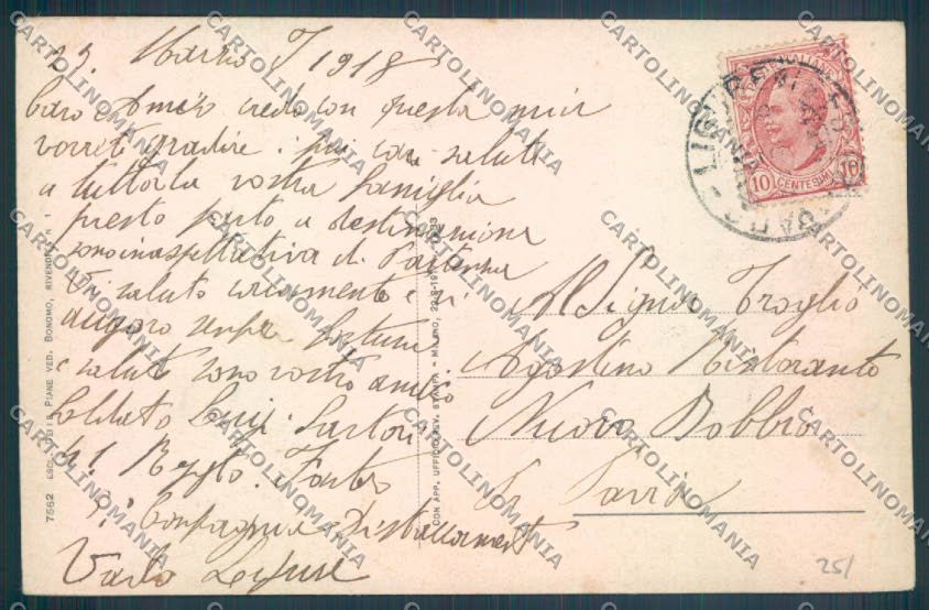 Savona Finale Ligure Finalborgo cartolina ZQ0840 – retro