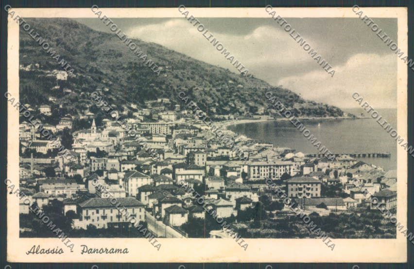 Savona Alassio STRAPPINI cartolina ZQ0855 – fronte