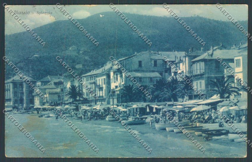 Savona Alassio Barca ABRASA cartolina ZQ0866 – fronte