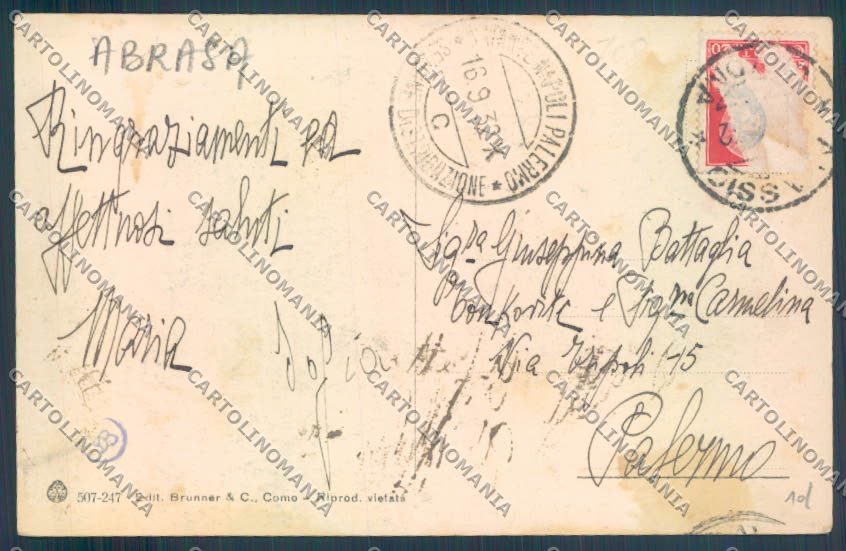 Savona Alassio Barca ABRASA cartolina ZQ0866 – retro