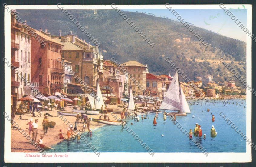 Savona Alassio Barca cartolina ZQ0875 – fronte