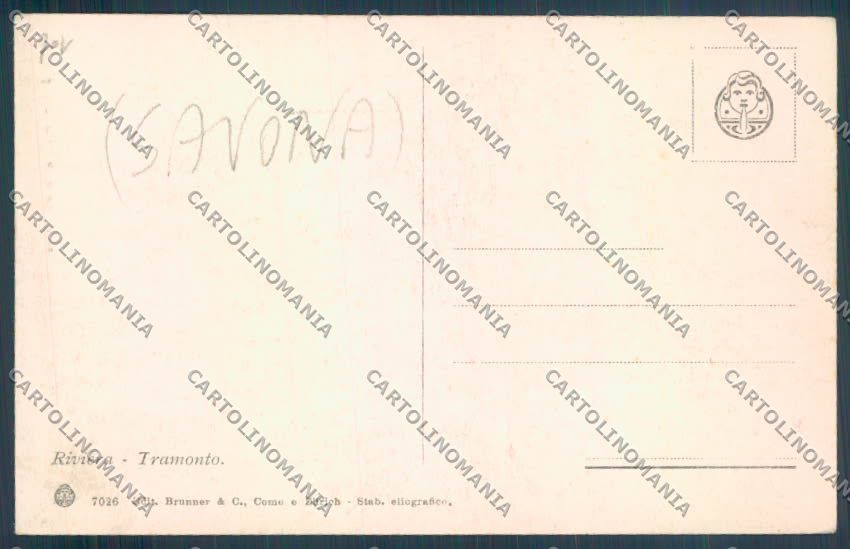 Savona Alassio cartolina ZQ0876 – retro