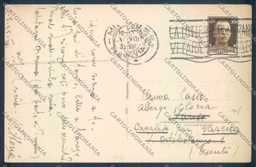 Savona Alassio cartolina ZQ0901 – retro