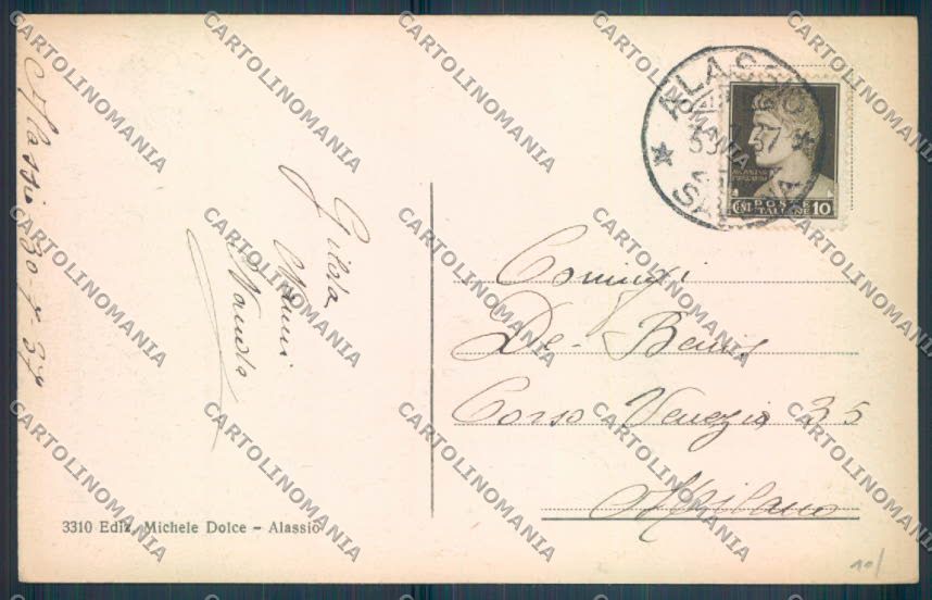 Savona Alassio cartolina ZQ0904 – retro