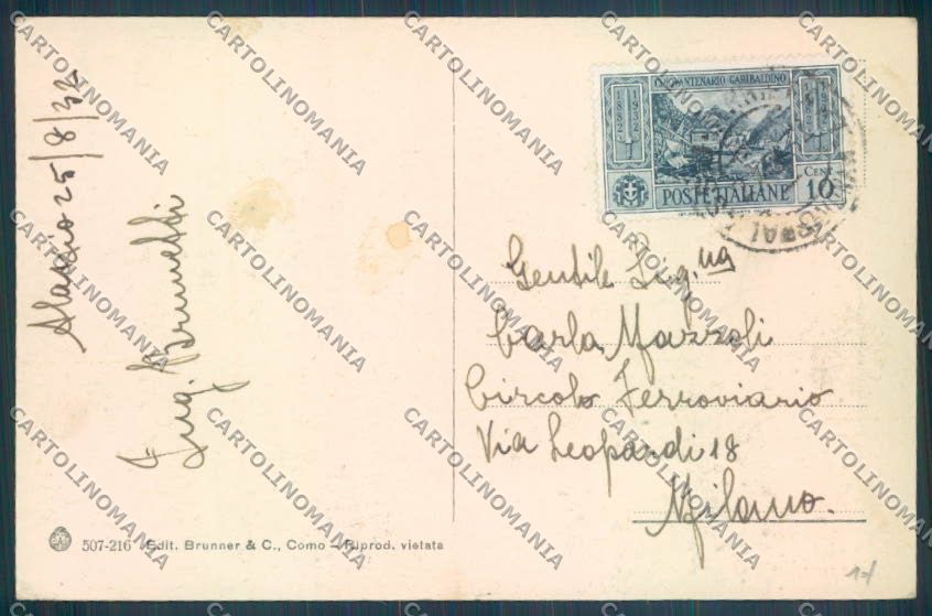 Savona Alassio cartolina ZQ0927 – retro