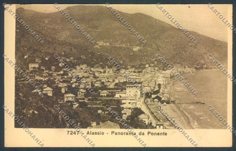 Savona Alassio cartolina ZQ0933 – fronte