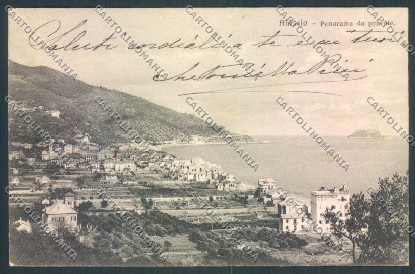 Savona Alassio cartolina ZQ0943 – fronte
