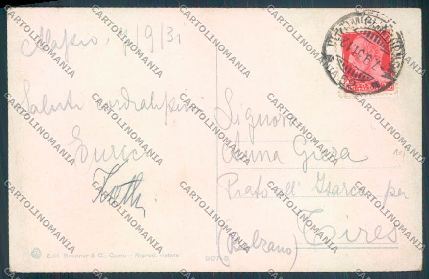 Savona Alassio cartolina ZQ0950 – retro