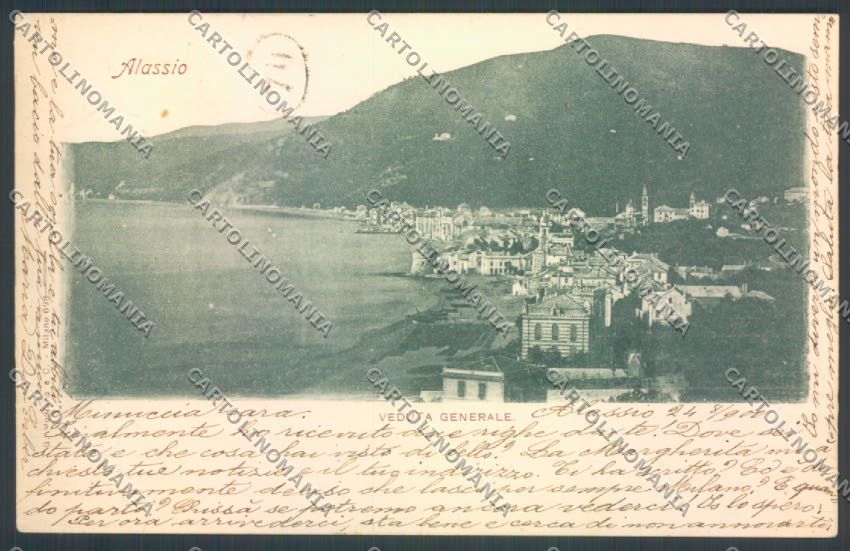 Savona Alassio cartolina ZQ0975 – fronte