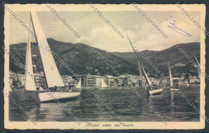 Savona Alassio Barca cartolina ZQ0993 – fronte