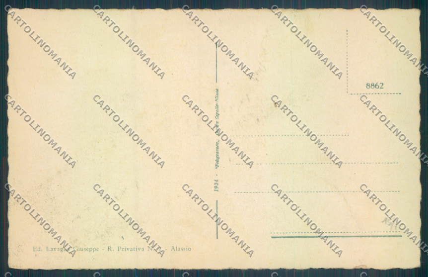 Savona Alassio Barca cartolina ZQ0993 – retro