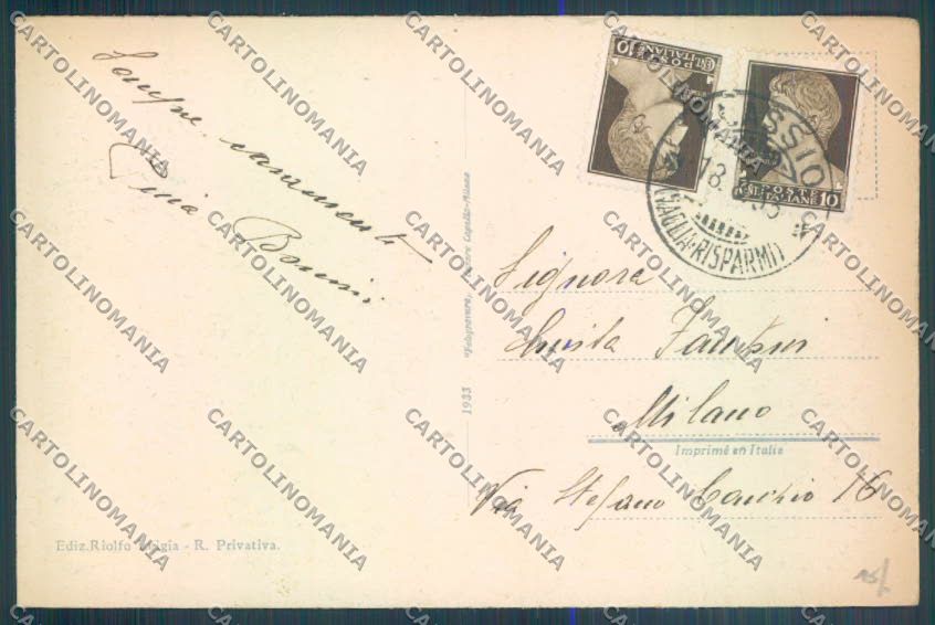 Savona Alassio cartolina ZQ1020 – retro