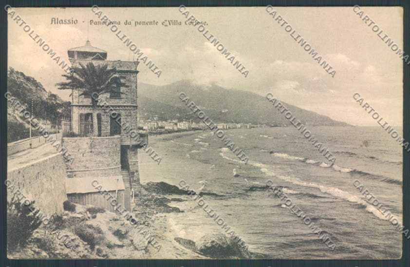 Savona Alassio cartolina ZQ1026 – fronte