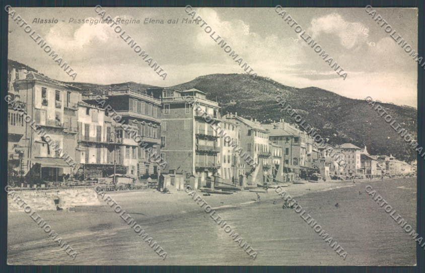 Savona Alassio cartolina ZQ1045 – fronte