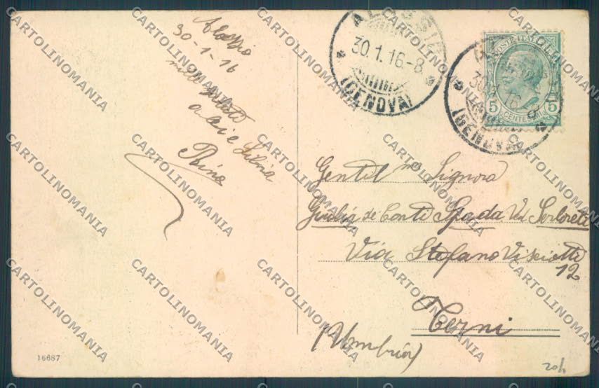 Savona Alassio Barca PIEGHINA cartolina ZQ1060 – retro