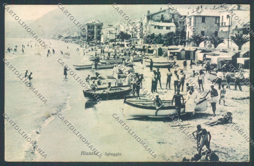 Savona Alassio Barca cartolina ZQ1061 – fronte
