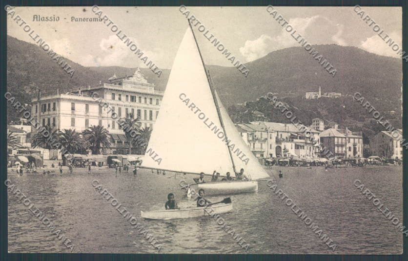 Savona Alassio Barca cartolina ZQ1074 – fronte