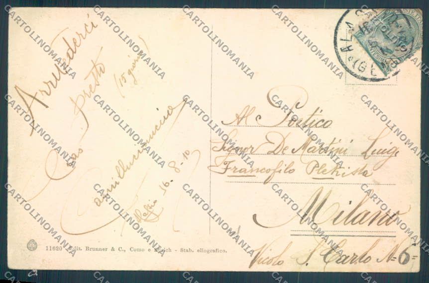 Savona Alassio cartolina ZQ1075 – retro