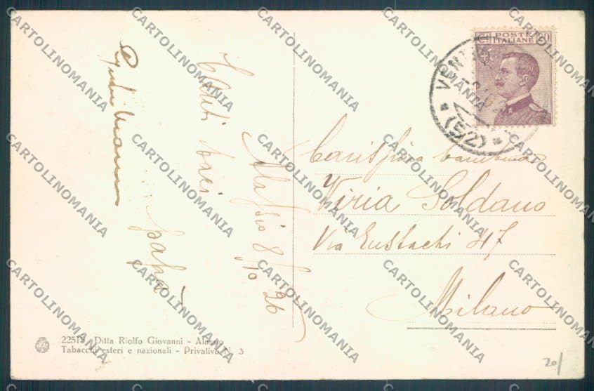 Savona Alassio cartolina ZQ1076 – retro