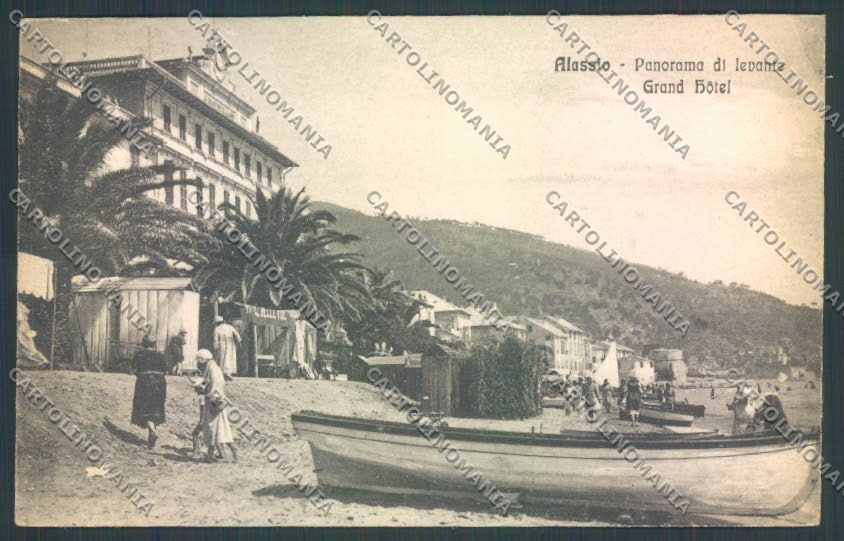 Savona Alassio Barca cartolina ZQ1077 – fronte