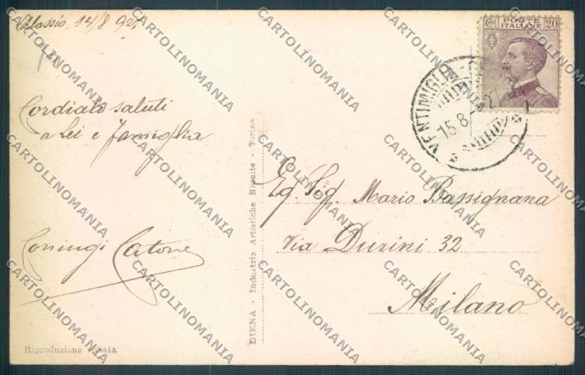 Savona Alassio Barca cartolina ZQ1078 – retro