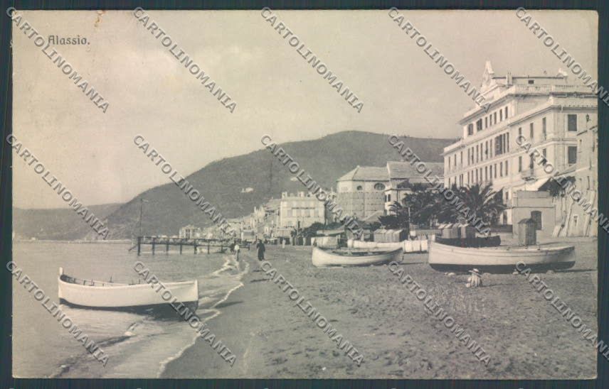 Savona Alassio Barca cartolina ZQ1084 – fronte