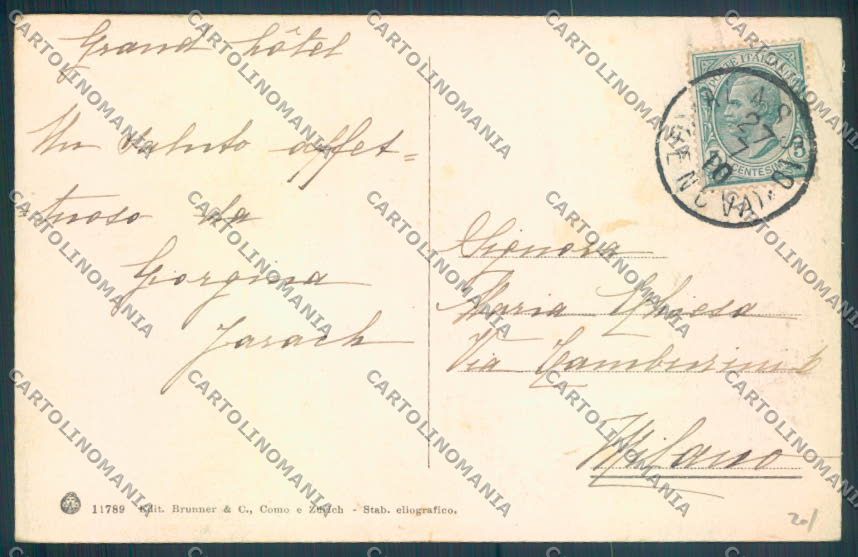 Savona Alassio Barca cartolina ZQ1084 – retro