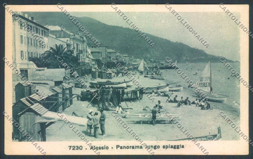 Savona Alassio Barca cartolina ZQ1103 – fronte
