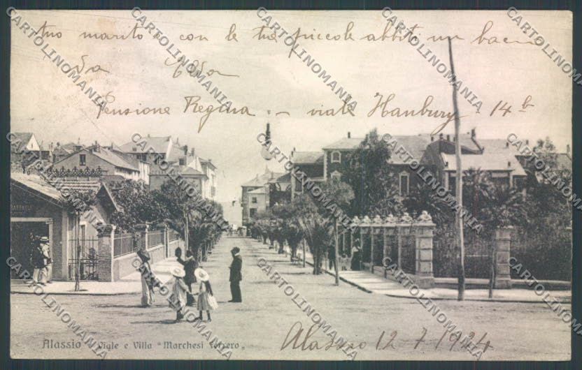 Savona Alassio cartolina ZQ1104 – fronte