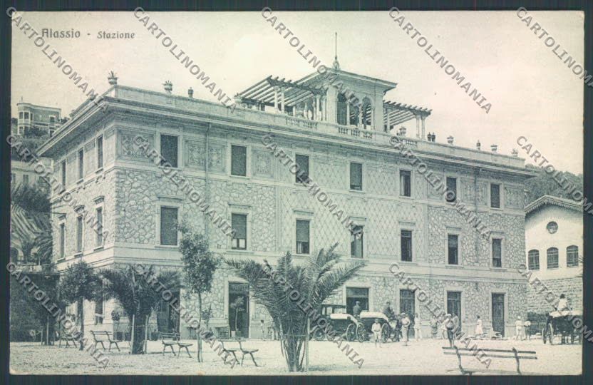 Savona Alassio Stazione cartolina ZQ1108 – fronte