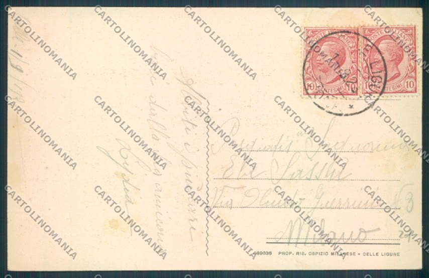 Savona Celle Ligure Ospizio cartolina ZQ1220 – retro