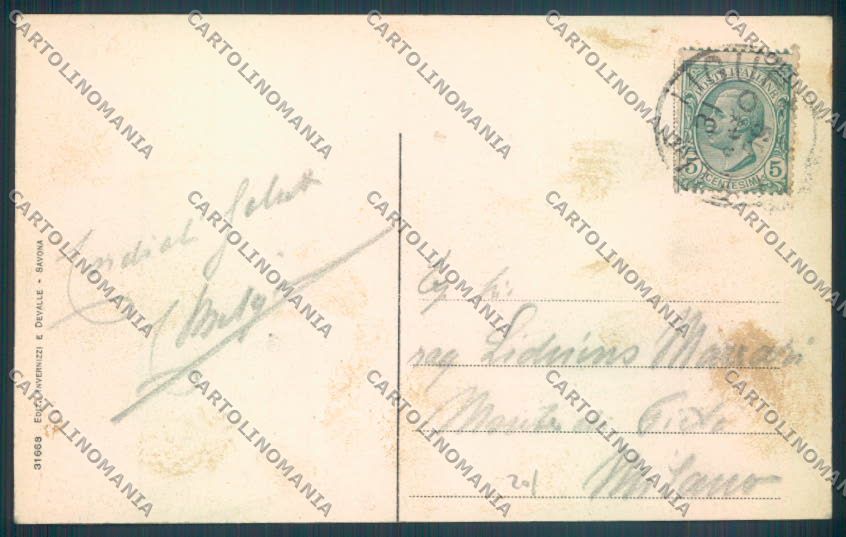 Savona Celle Ligure cartolina ZQ1221 – retro