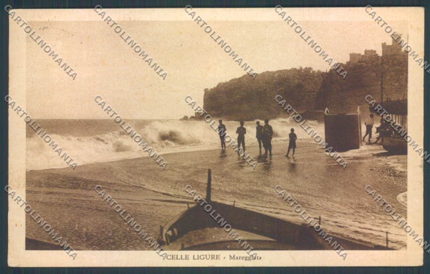 Savona Celle Ligure PIEGA cartolina ZQ1243 – fronte