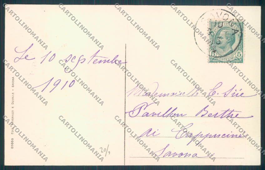 Savona Celle Ligure cartolina ZQ1257 – retro
