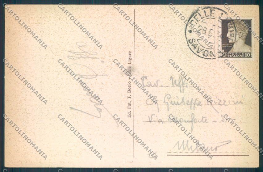 Savona Celle Ligure cartolina ZQ1287 – retro