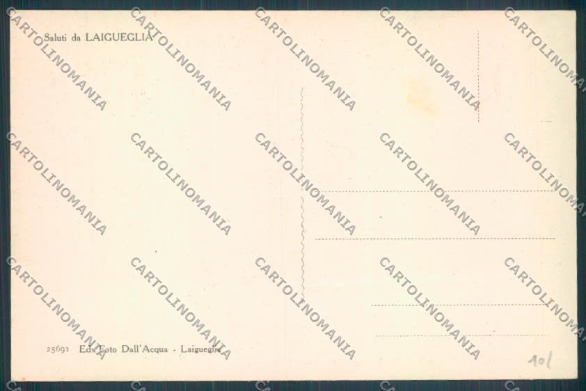Savona Laigueglia cartolina ZQ1295 – retro