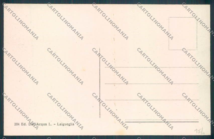 Savona Laigueglia Barca cartolina ZQ1316 – retro