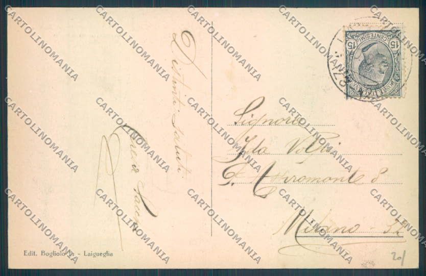 Savona Laigueglia Barca cartolina ZQ1336 – retro