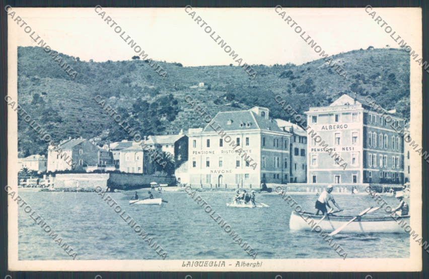 Savona Laigueglia Barca PIEGA cartolina ZQ1339 – fronte