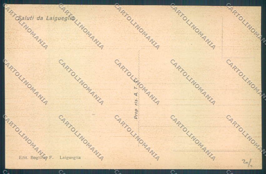 Savona Laigueglia Barca cartolina ZQ1351 – retro